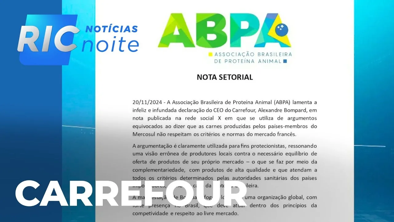 Entidades do PR se posicionam a favor de boicote de frigoríficos ao Carrefour