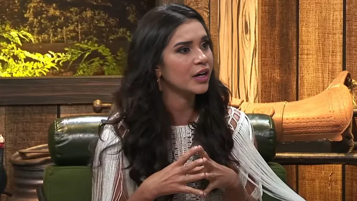 Gizelly em A Fazenda 16 (Imagem: Reprodução / Playplus)