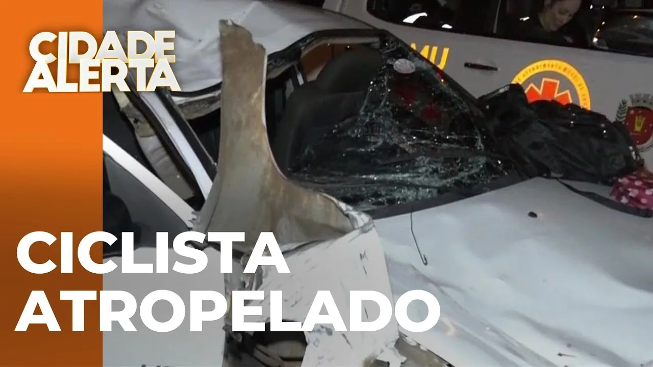 Ciclista atropelado ao desviar de caminhão no acostamento no contorno norte