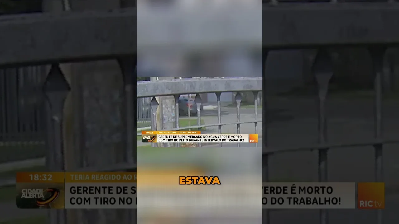 Gerente de supermercado é morto em assalto no Água Verde; câmera registrou o crime