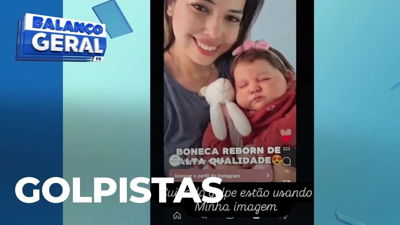 Golpistas usam redes sociais e imagens de artistas de bebês reborn