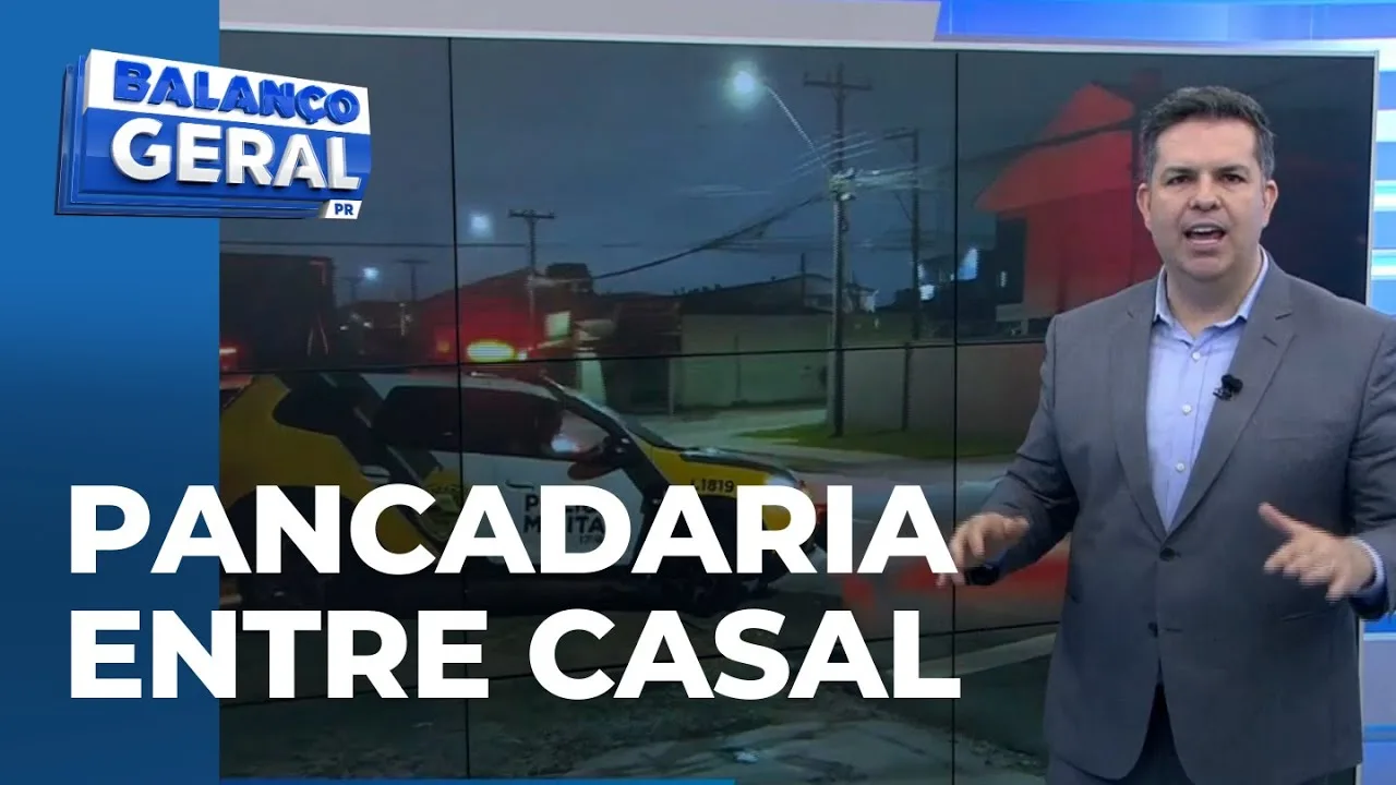 Socos, chutes e golpes de faca: briga de marido e mulher em São José dos Pinhais termina com polícia