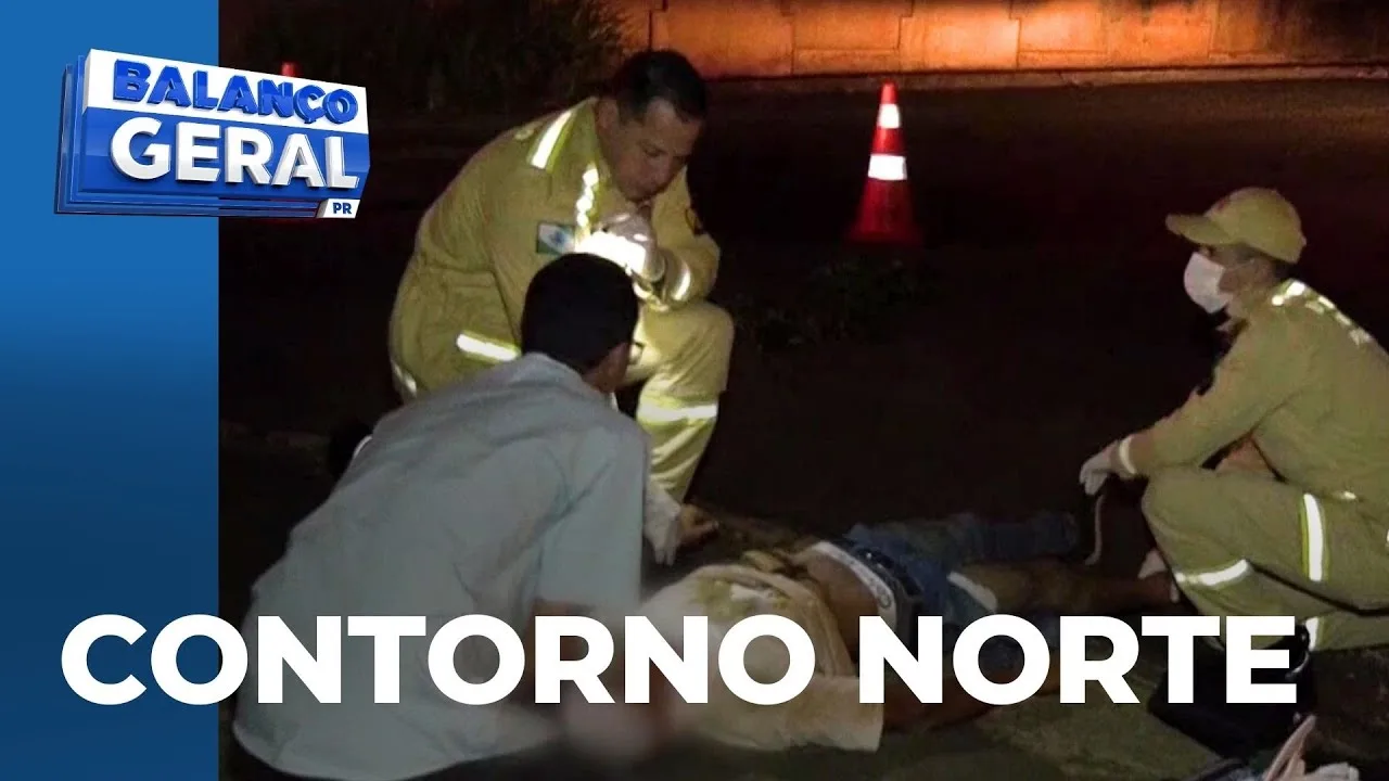 Acidente entre carro e moto deixa uma pessoa ferida; envolvidos fugiram, deixando a vítima para trás