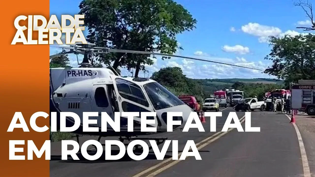 Acidente fatal na rodovia: Duas mortes e criança resgatada de helicóptero para o HU
