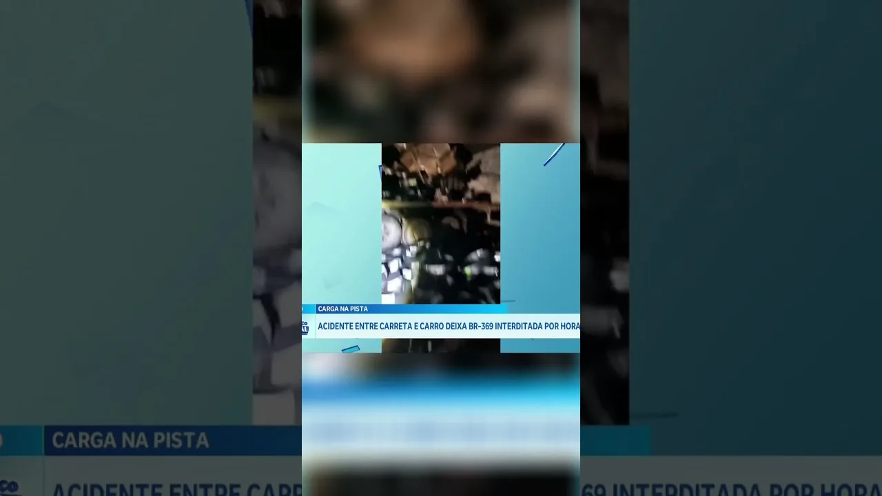 Carreta “arrasta” tudo que havia pela frente na Avenida Tiradentes