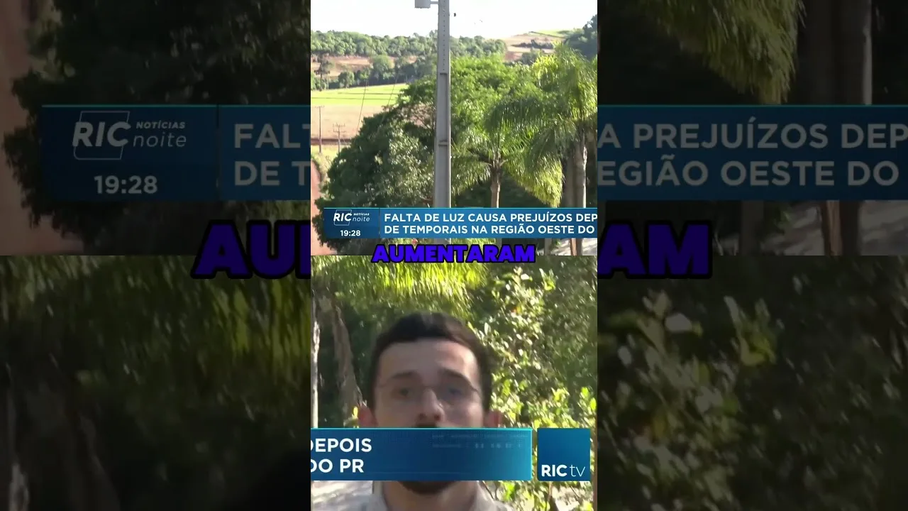 Tempestade no Paraná: falta de luz causa prejuízo após temporais na região oeste