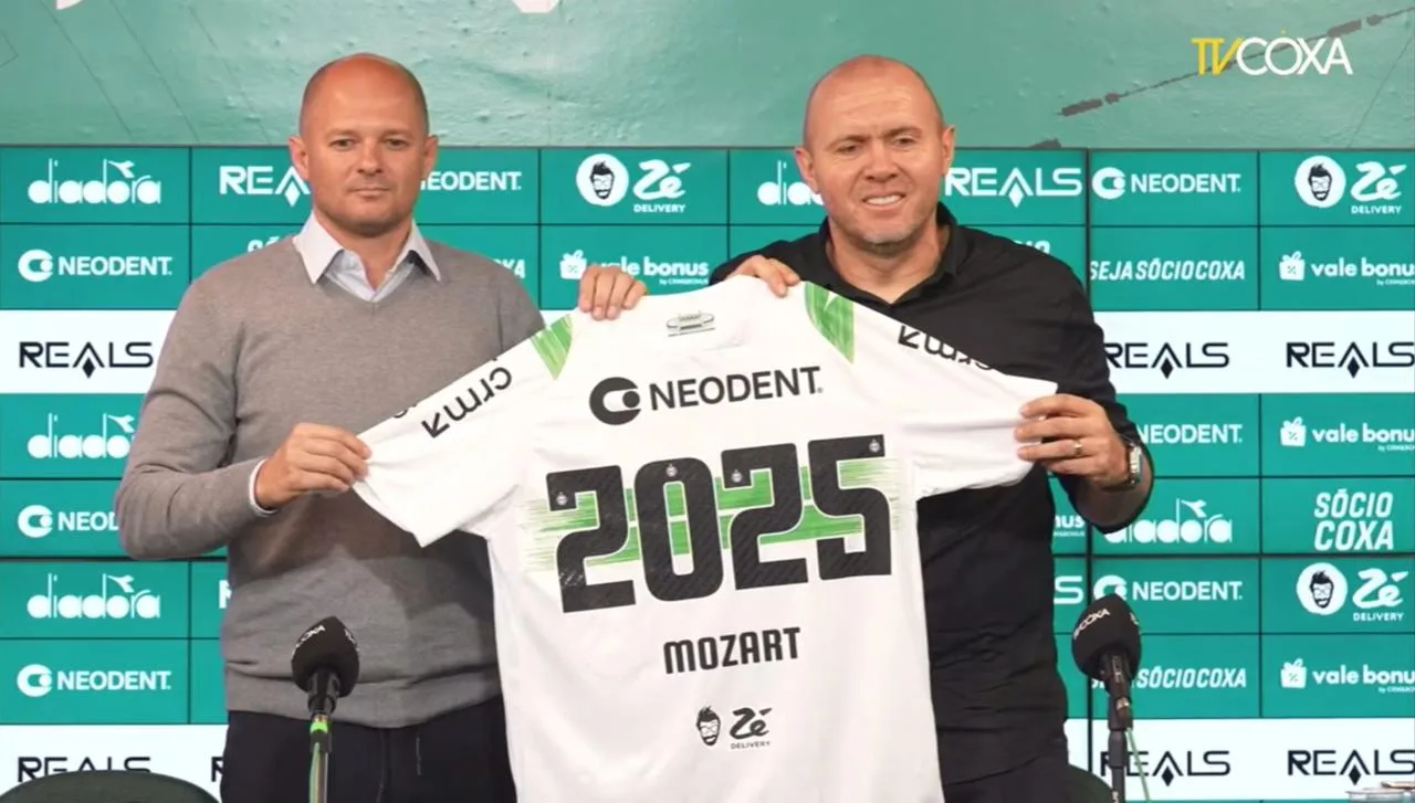 Mozart é apresentado como o novo técnico do Coritiba