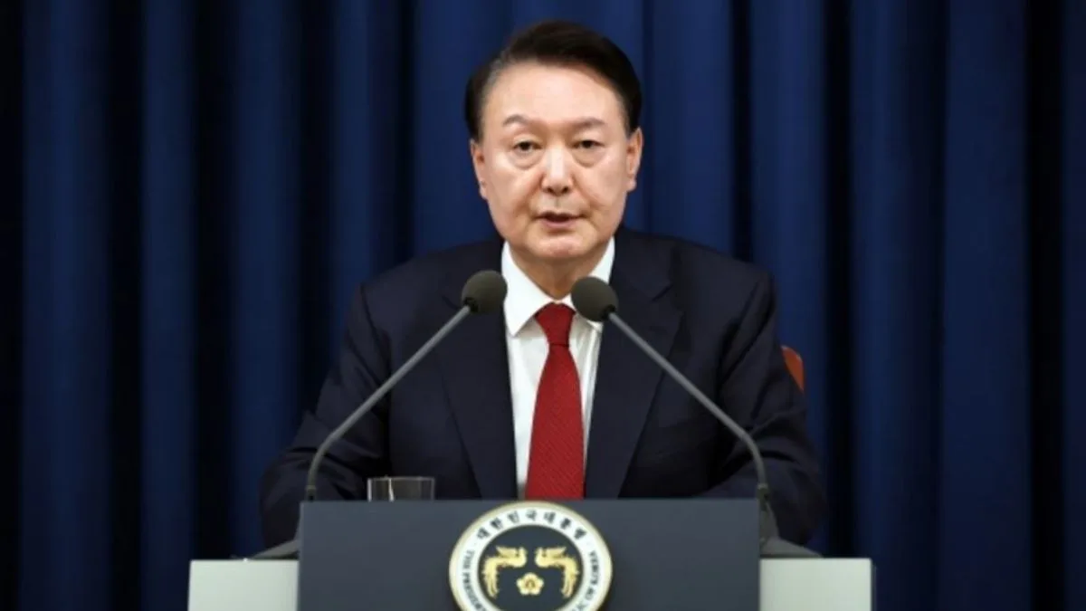O Presidente da Coreia do Sul, Yoon Suk Yeol, fez o anúncio durante uma coletiva