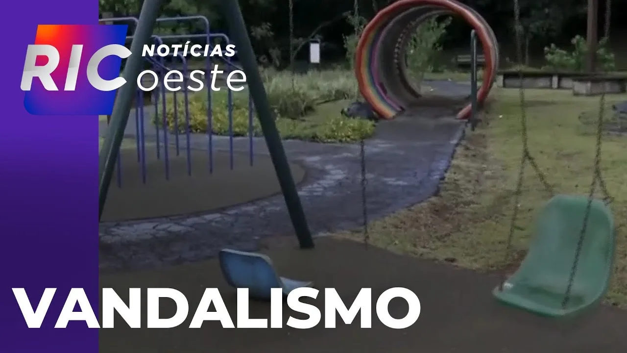 Vandalismo no parque: Espaço inclusivo no Lago Municipal de Cascavel é destruído