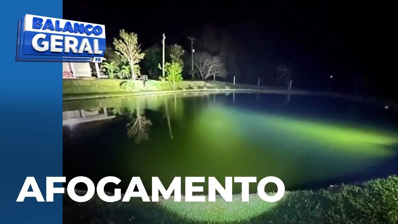 Homem morre afogado ao cair em lagoa de chácara, durante uma briga, em Umuarama