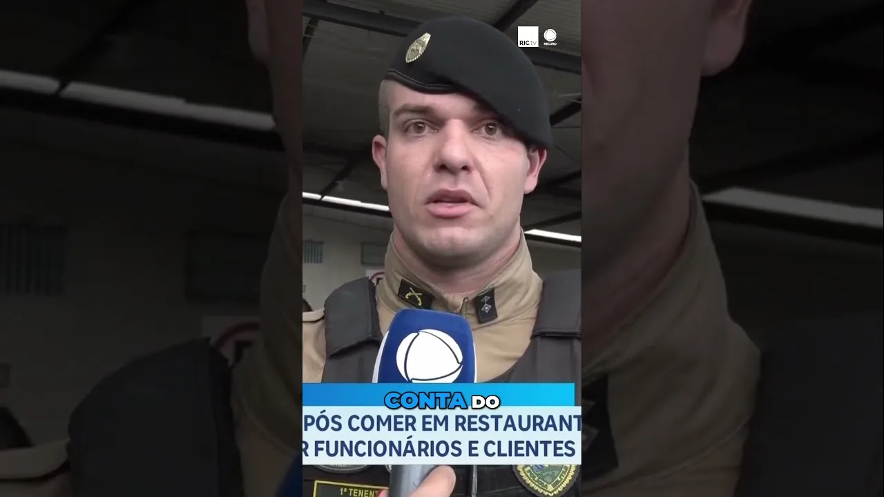 Homem come em restaurante, não paga a conta, ameaça funcionários e clientes com faca e é preso