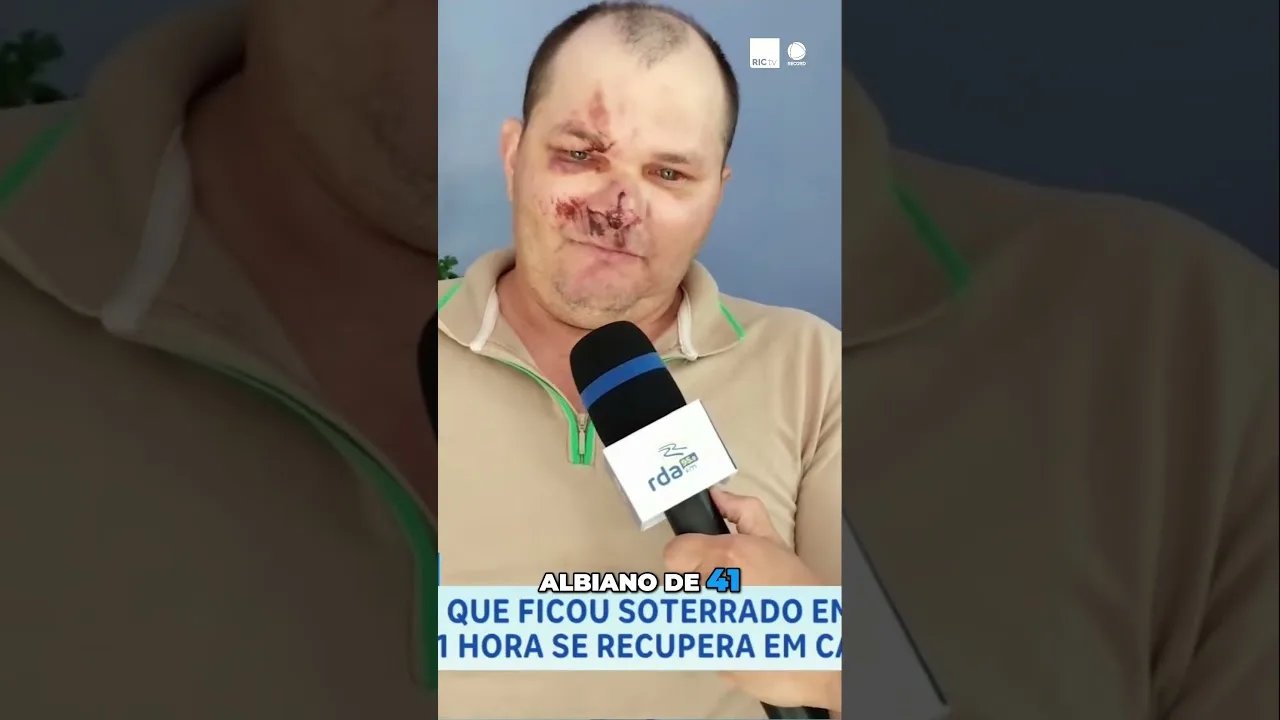 Trabalhador que ficou soterrado em obra por cerca de 1 hora se recupera em casa