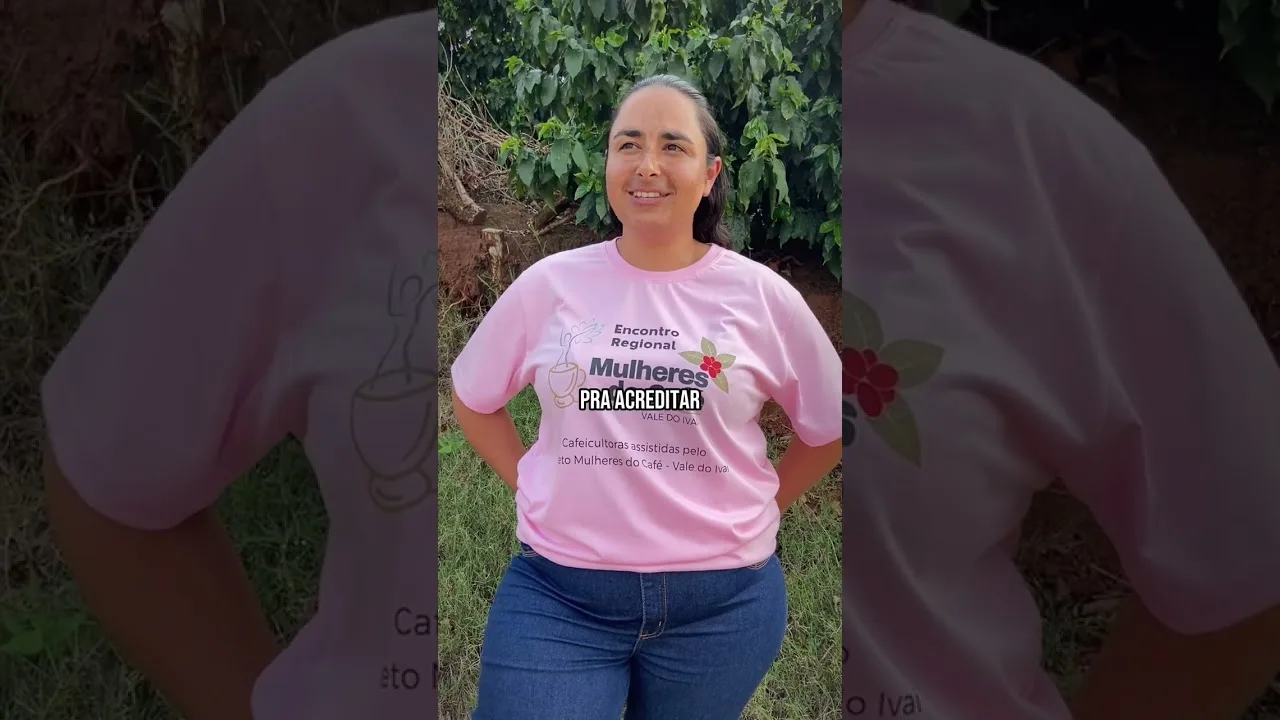 Ganhadora do prêmio Orgulho da Terra, Janaína Rocha, na categoria Café #rural