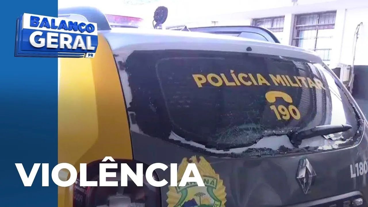 Violência Doméstica: homem quebra viatura da PM ao ser preso em flagrante por agredir a ex