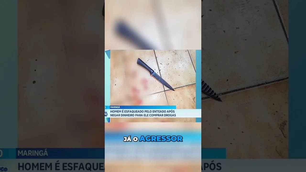Homem é esfaqueado pelo enteado após negar dinheiro para este comprar drogas