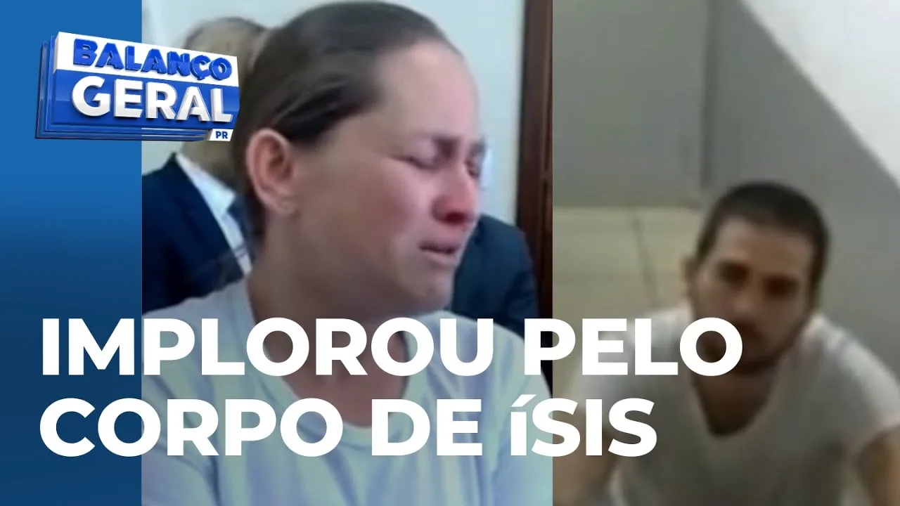 Mãe de Ísis implora pra que suspeito diga onde está o corpo da filha