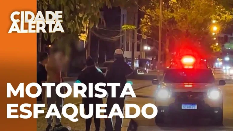 Motorista é esfaqueado e quase perde a visão; suspeito tinha 2 crianças no carro