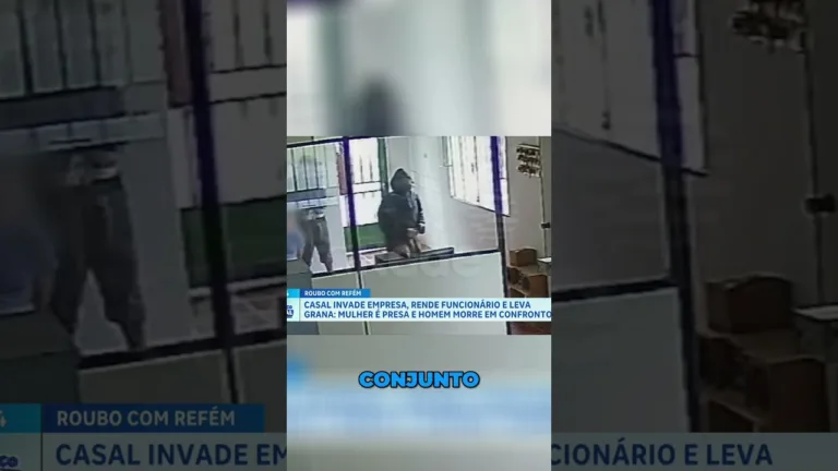 Casal invade empresa e rende funcionário; mulher é presa e homem morto no conflito