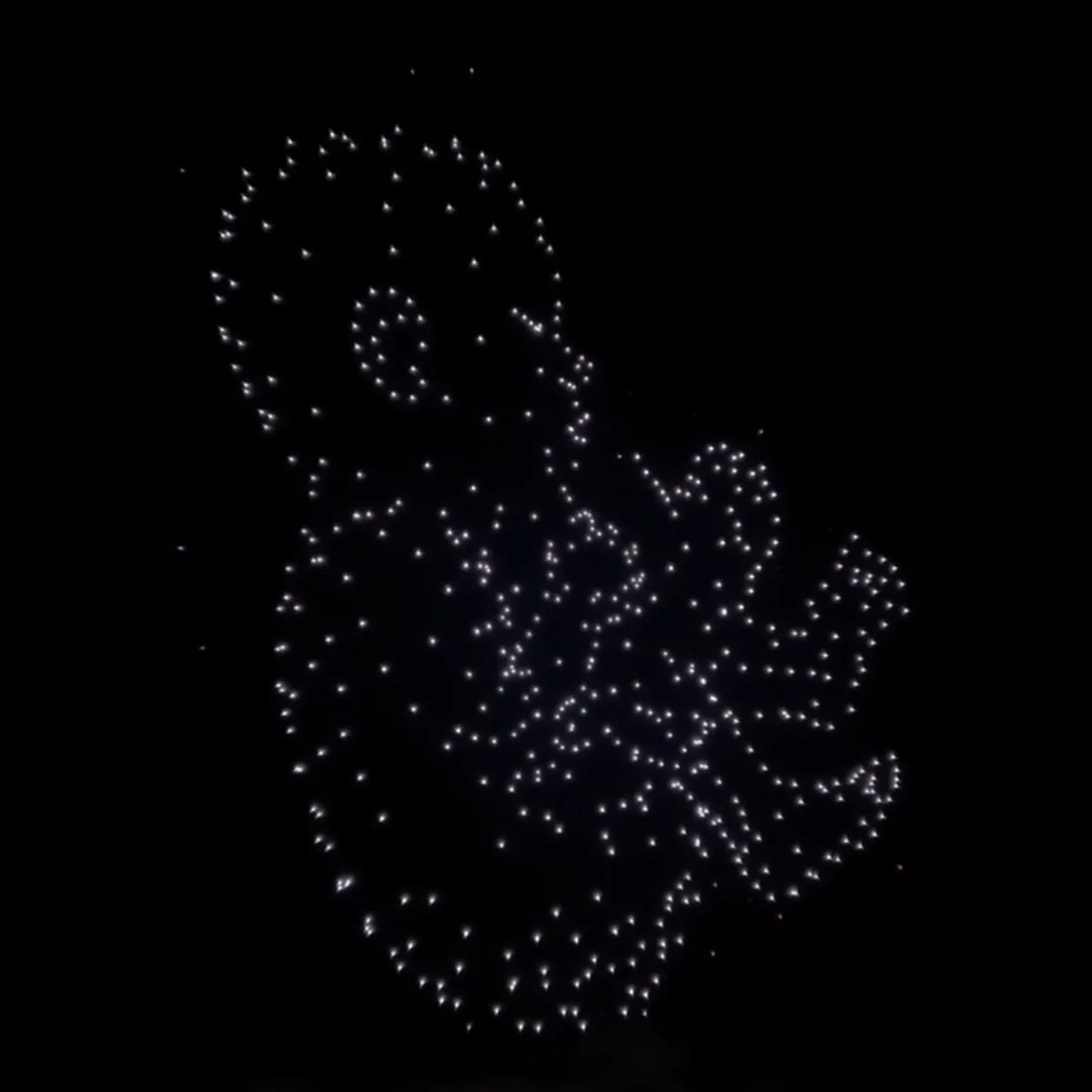 Casal do Paraná inova e organiza chá revelação com 600 drones: "De arrepiar"