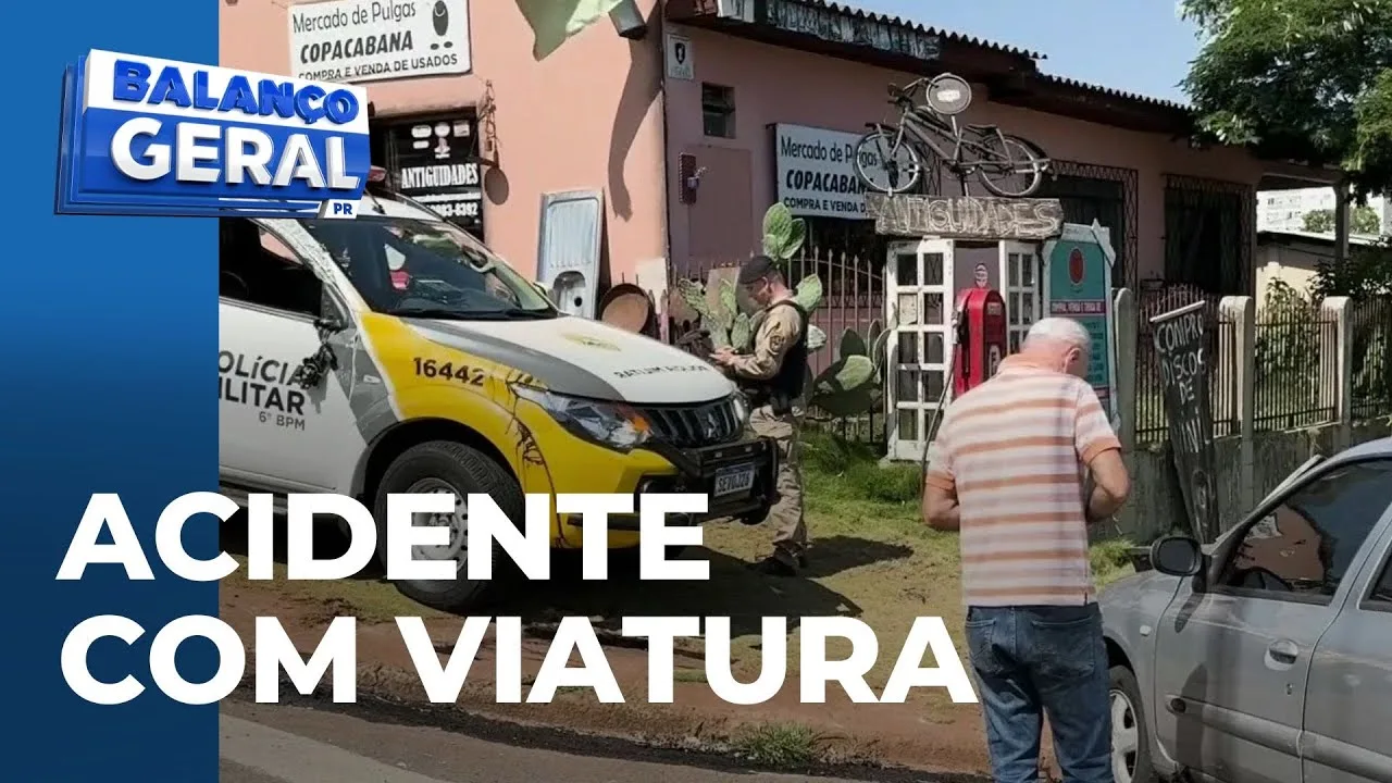 Viatura da PM tomba em acidente; grávida e criança ficam feridas
