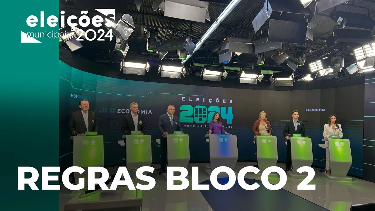 Regras do bloco 2 do debate da RICtv com candidatos a prefeito de Curitiba