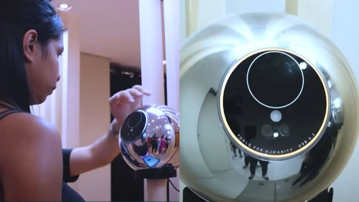 A empresa repercutiu nas redes sociais por pagar pelo cadastramento da iris das pessoas