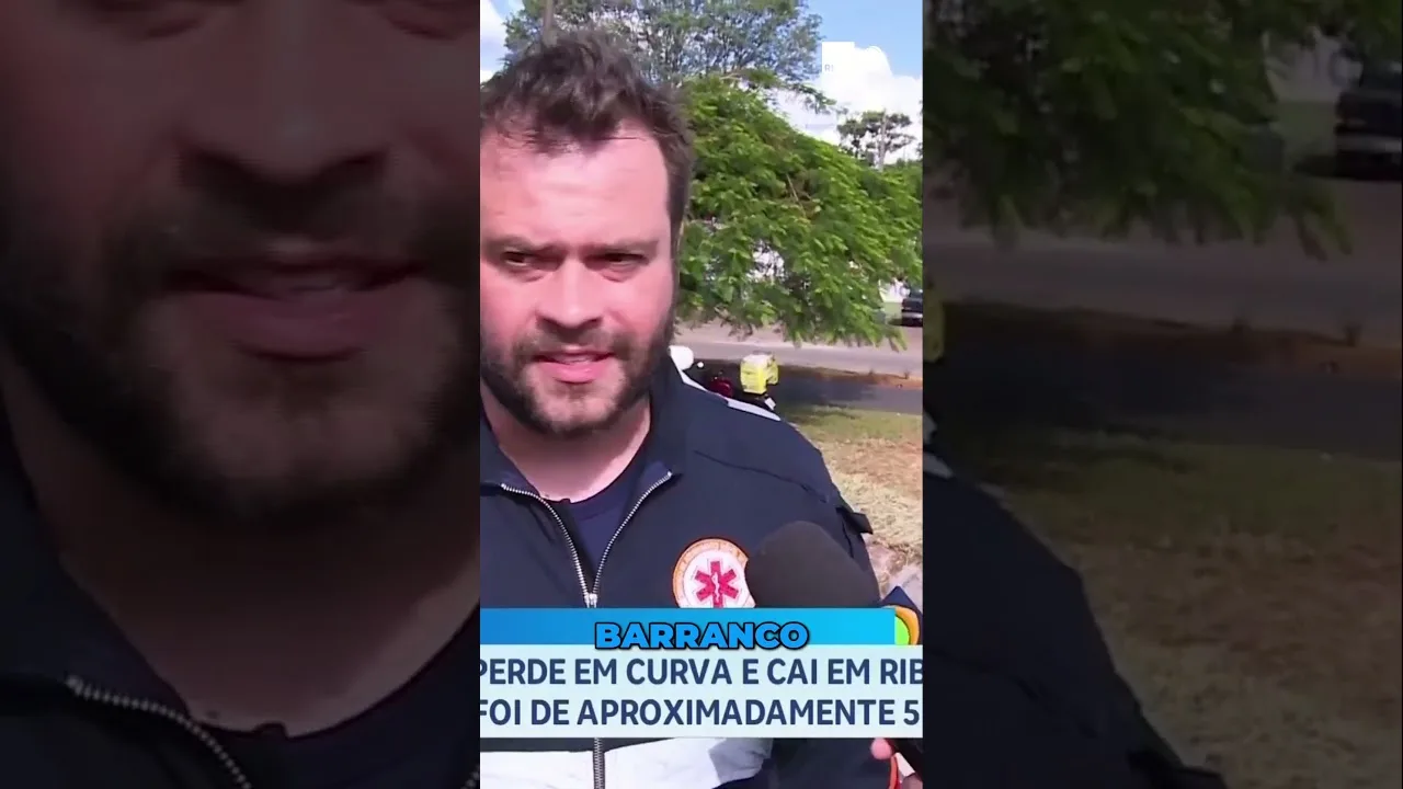 Motociclista cai em ribanceira de 5 metros na PR-317