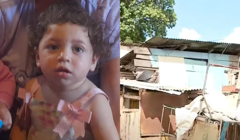 Local em que a bebê morava com a mãe (Foto: reprodução / RICtv)