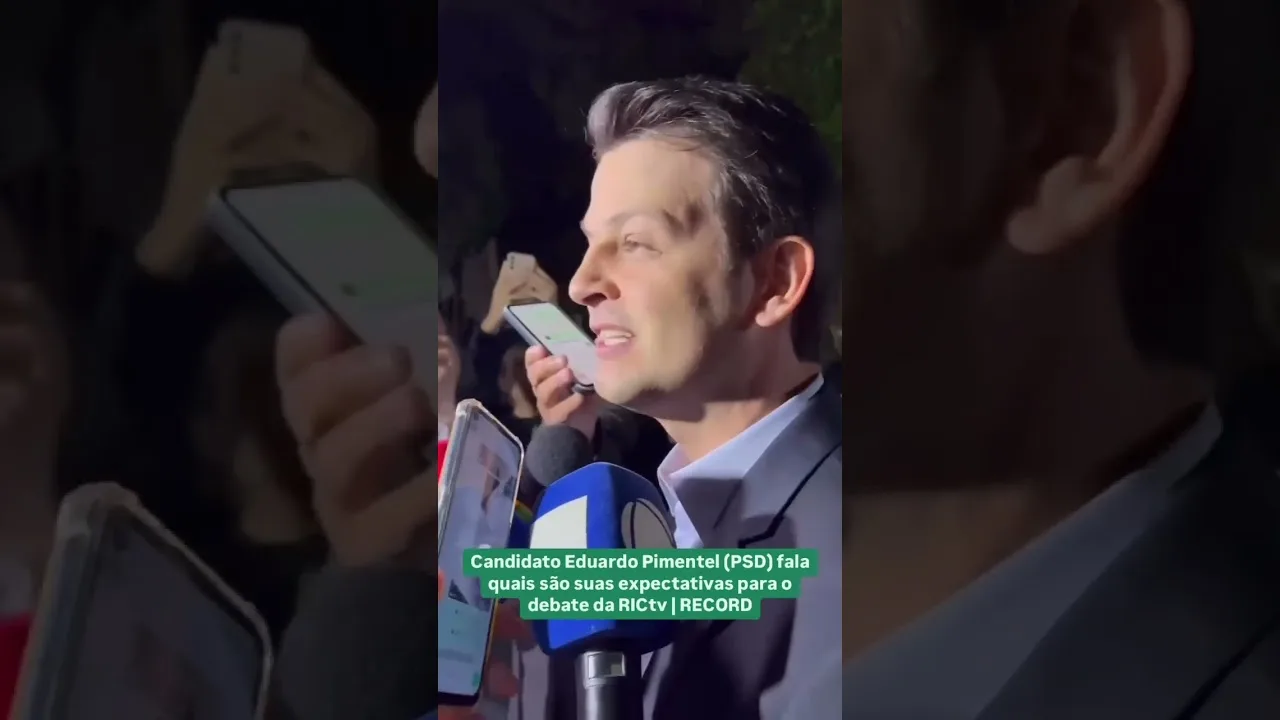 Debate RICtv: Candidato Eduardo Pimentel (PSD) fala quais são suas expectativas