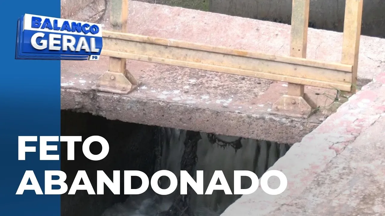 Funcionário encontra feto em estação de tratamento de esgoto