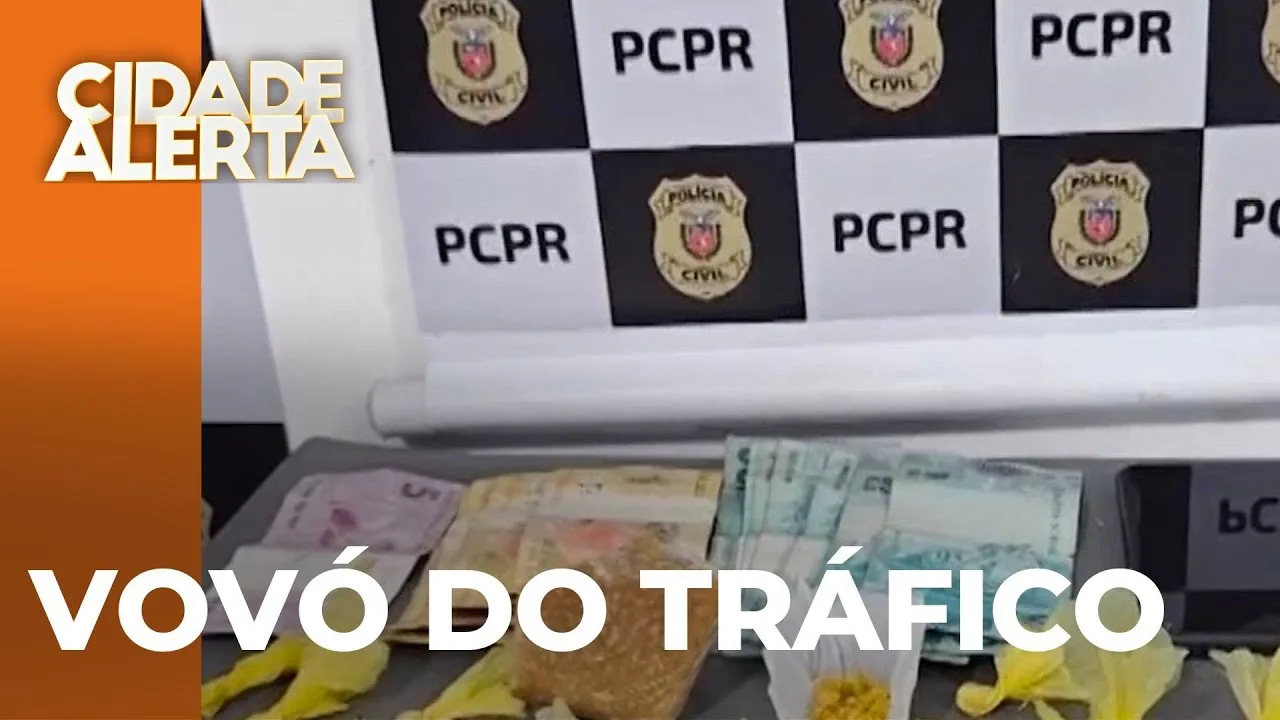 Vovó do tráfico: Idosa de 76 anos é presa novamente após flagrante por embalar drogas