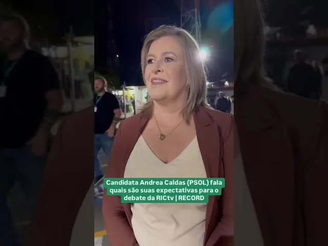 Debate RICtv: Candidata Andrea Caldas (PSOL) fala quais são suas expectativas