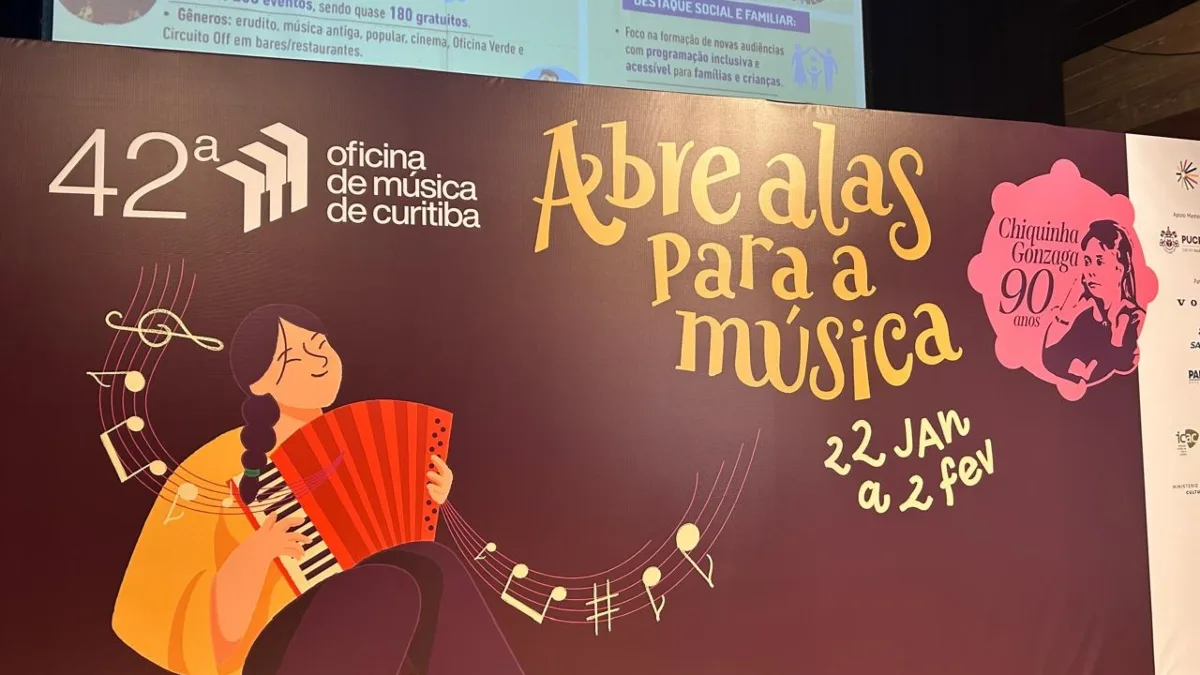 A 42° Oficina de Música de Curitiba acontece entre os dias 22 de janeiro a 2 de fevereiro.