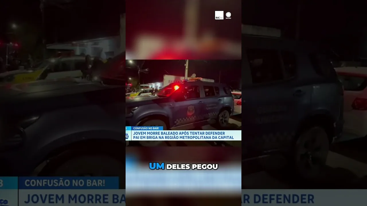 Jovem morre baleado após tentar defender pai em briga na região metropolitana da capital