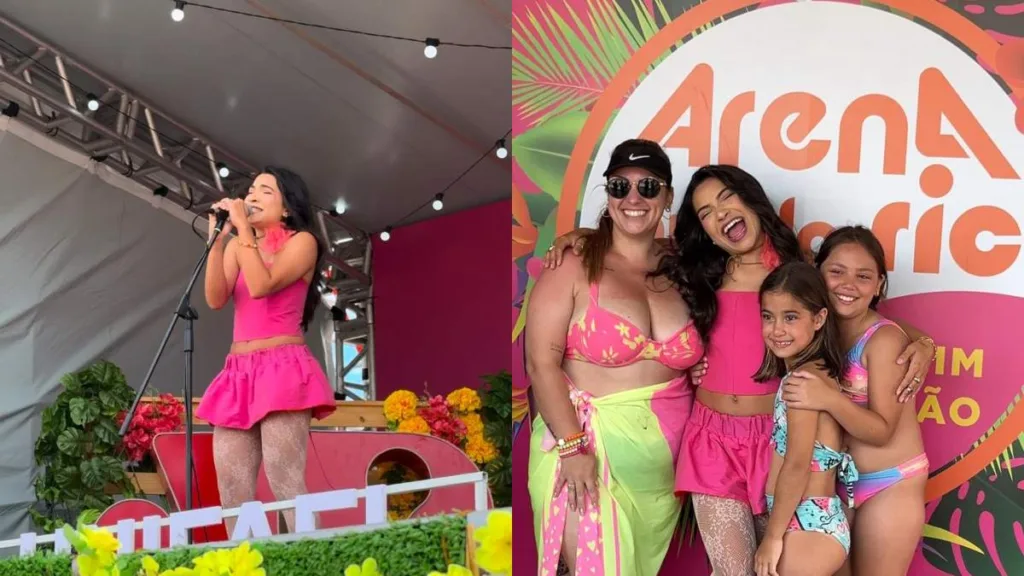 Ana Laura Lopes faz criançada se emocionar no Luau da Arena Mundo Ric