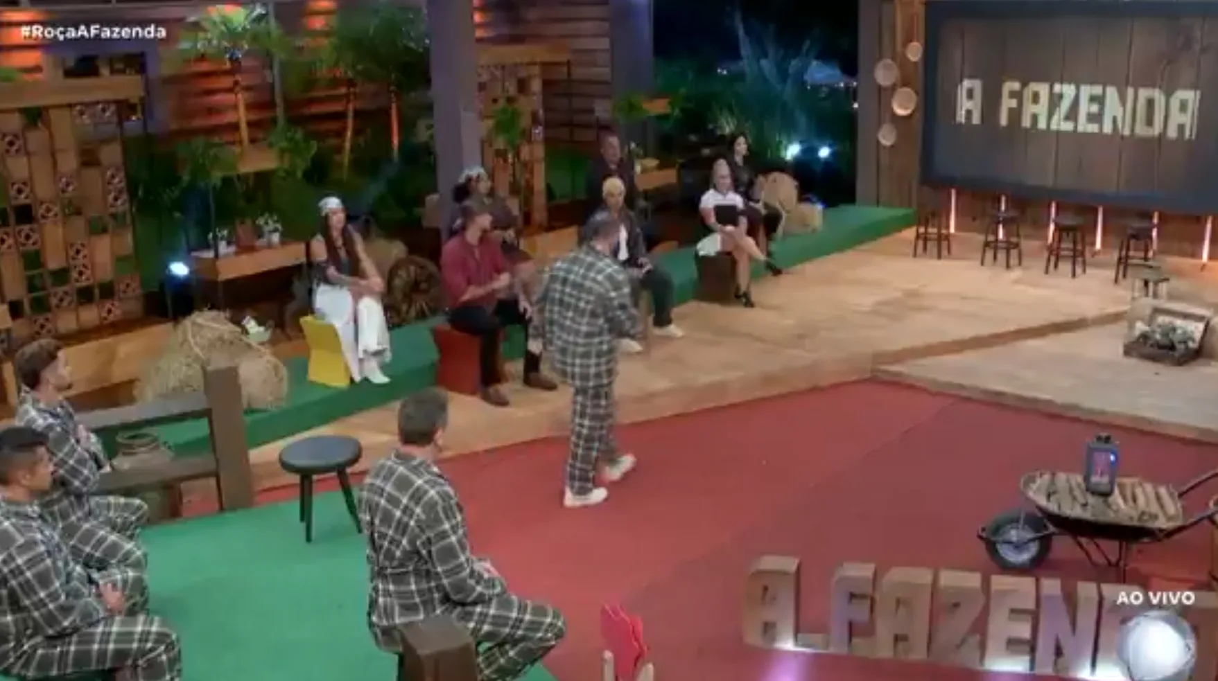 11ª Roça de A Fazenda 16 foi formada nesta terça (Imagem: Reprodução / PlayPlus)