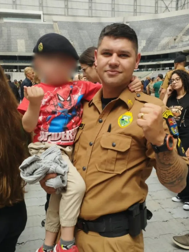 Policial deixa esposa e filho pequeno; formatura de agente aconteceu em agosto de 2023