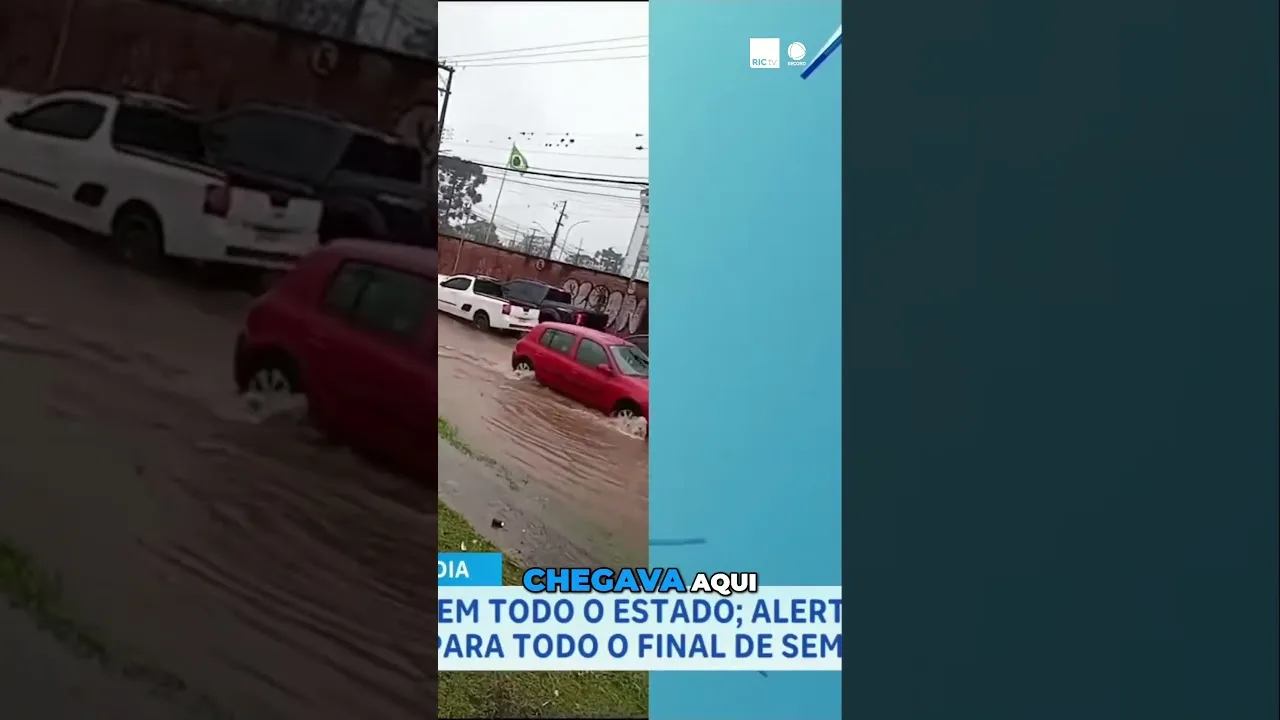 Sábado de muita chuva em todo o estado; alerta de temporal continua por todo o final de semana