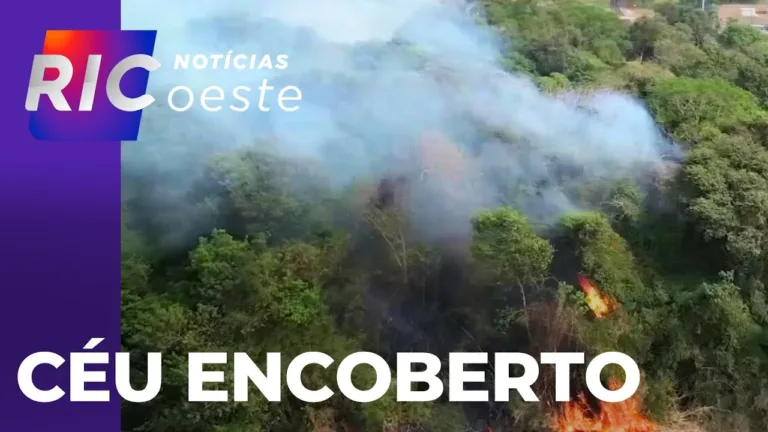 Fumaça encobre céu de Cascavel e cidades da região; queimadas preocupam bombeiros