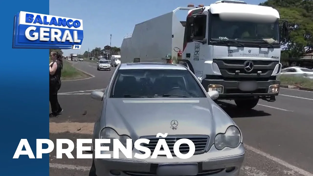 Perseguição na PR-317 termina com contrabandista preso e cargas apreendidas