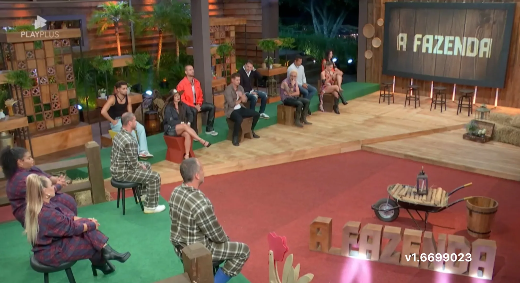 9ª Roça foi formada nesta terça em A Fazenda 16 (Imagem: Reprodução / PlayPlus)