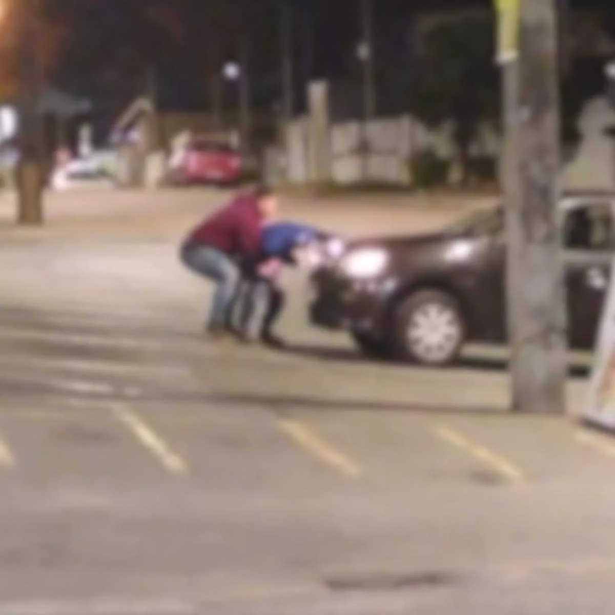 Briga de trânsito na Grande Curitiba foi flagrada por moradores