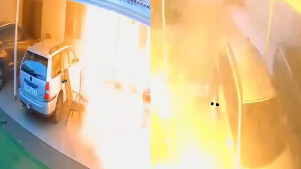 Explosão de botijão de gás