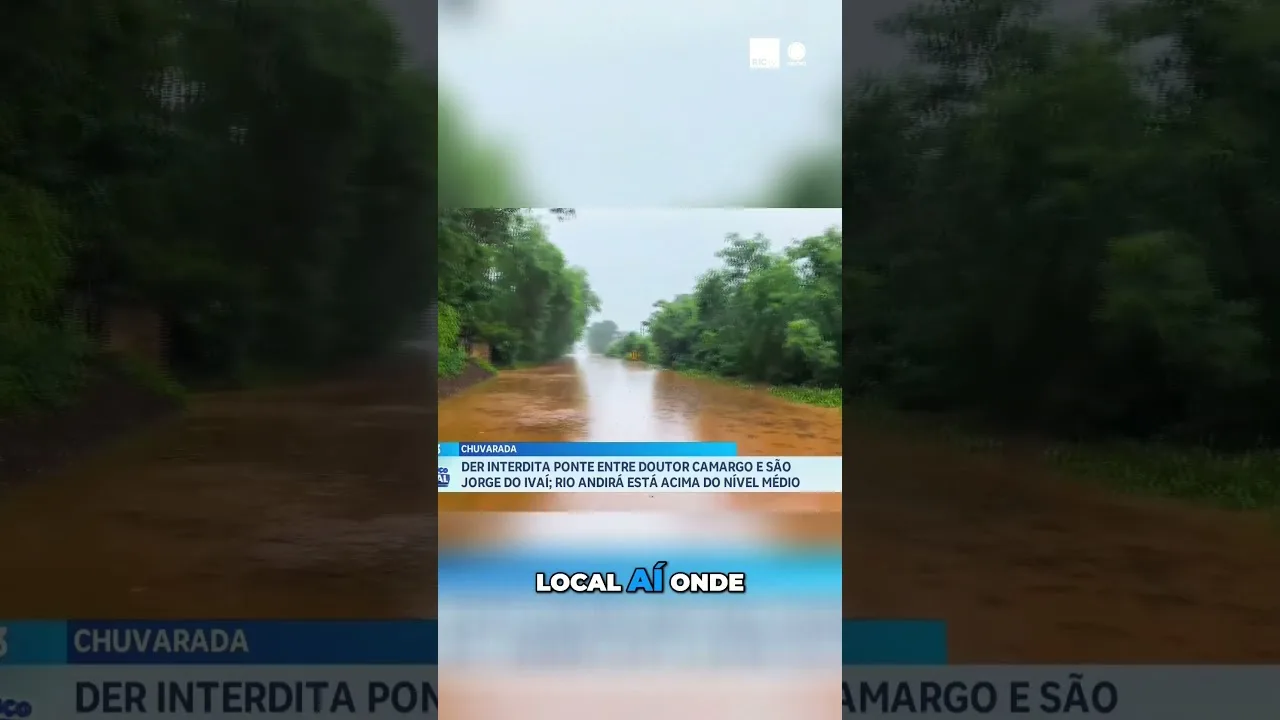 Tempestade: com as chuvas, pontes são interditadas; balsa tomba e colide contra pilastra