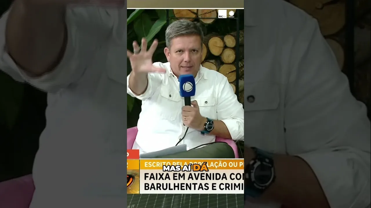 'Sujeito a cacete': faixa em avenida traz ameaças a pilotos com motos barulhentas e criminosos