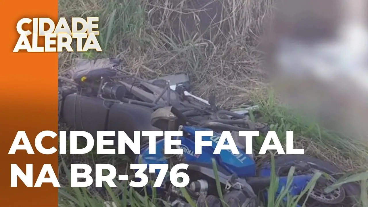 Tragédia na BR-376: Idoso morre em acidente de moto após colidir com caminhão