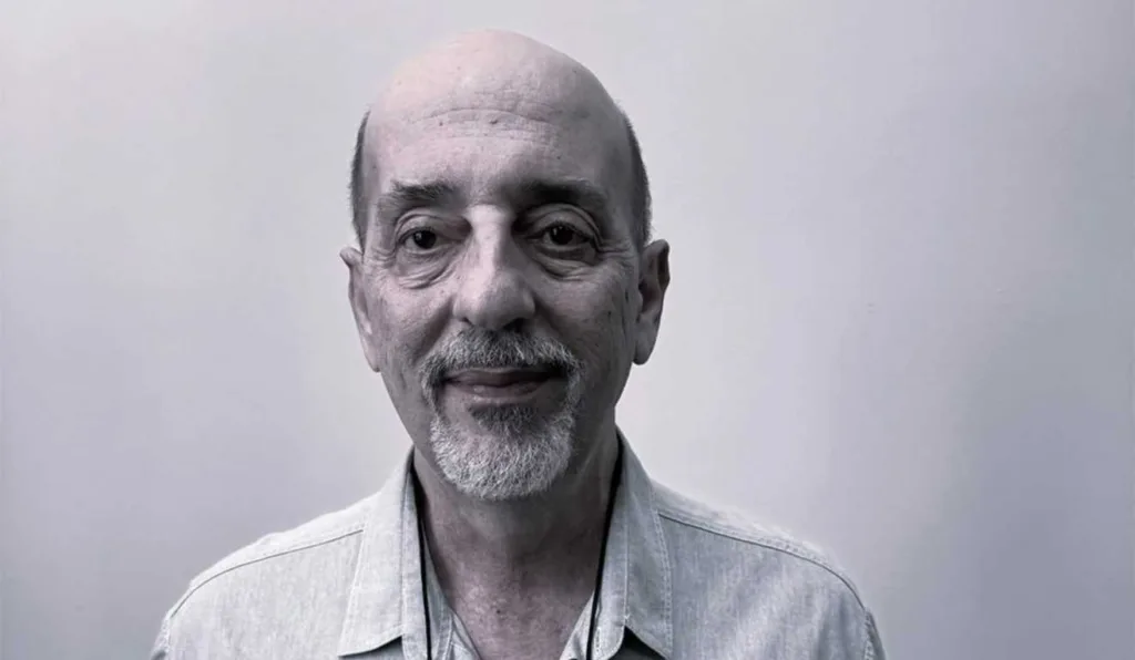 Foto de Marco Antonio D’Amico em preto e branco