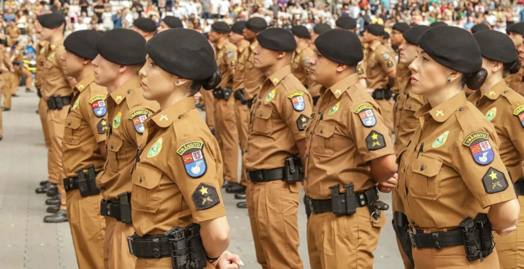 formatura de policiais militares da PMPR