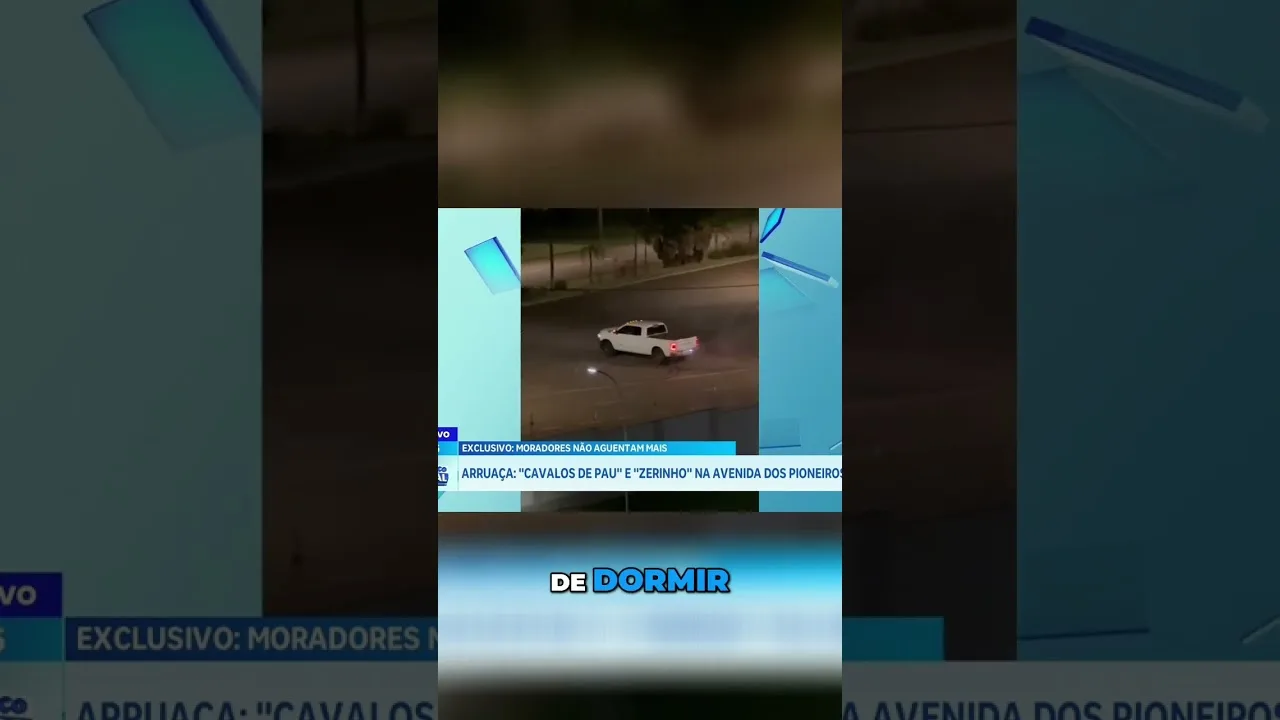 "Cavalo de pau" e "zerinho" são flagrados na Avenida dos Pioneiros