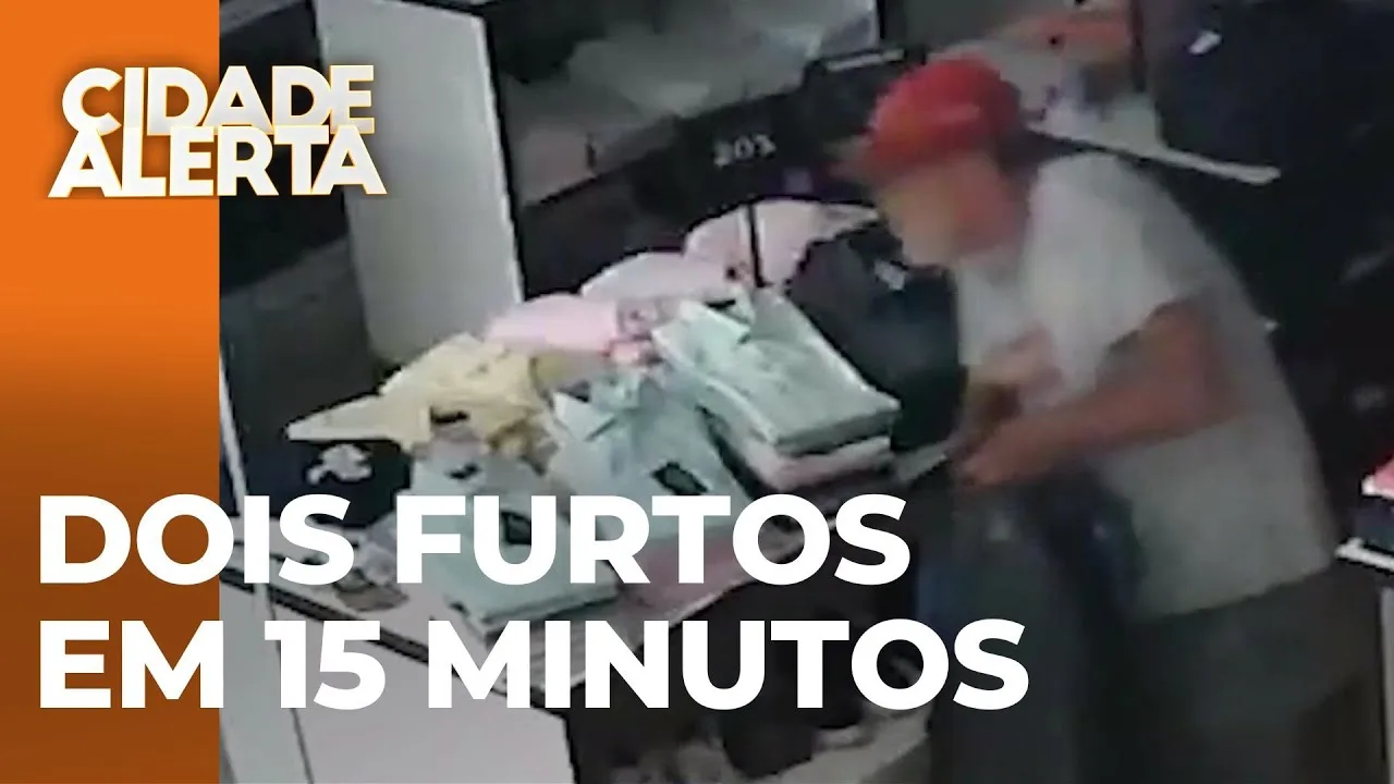 Insegurança em alarmante: Loja furtada duas vezes em apenas 15 minutos